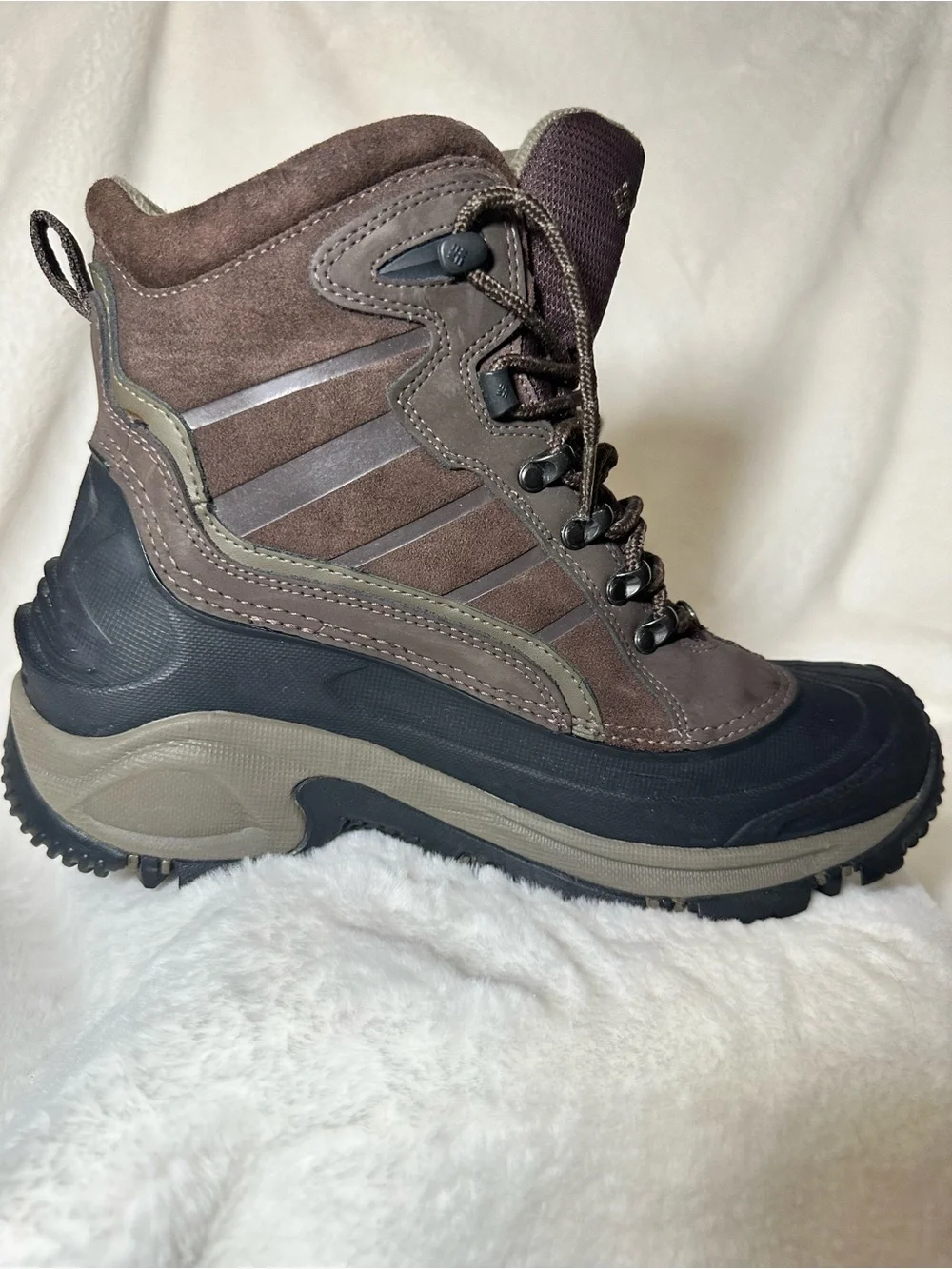 Columbia Brown and Black Men's Waterproof Hiking Boots